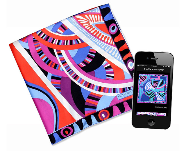 Примерить шарф Emilio Pucci теперь можно в приложении Scarfie (фото 2)
