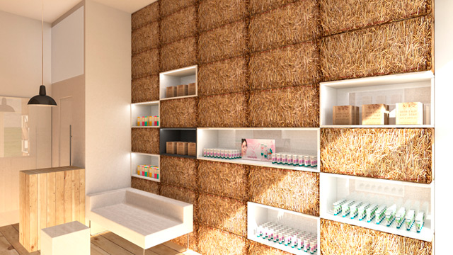 Бутик косметики из соломы в Кракове (фото 4)