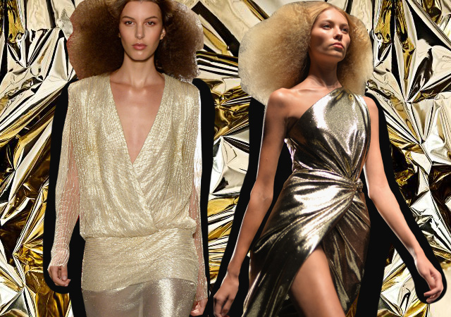 Reem Acra Тенденция: жидкое золото (фото 7)