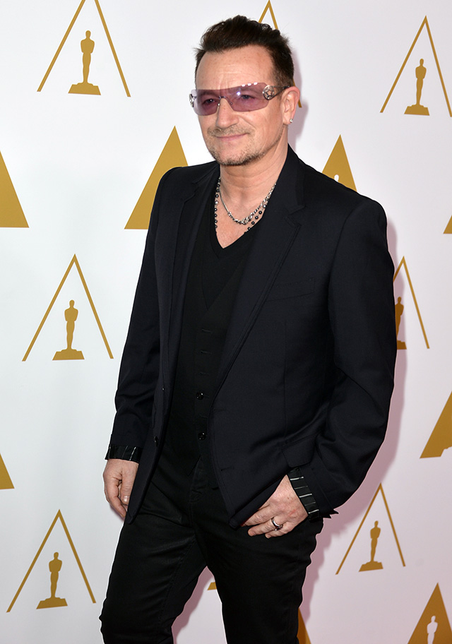 Боно 86-й ежегодный ланч номинантов на премию "Оскар" (фото 11)