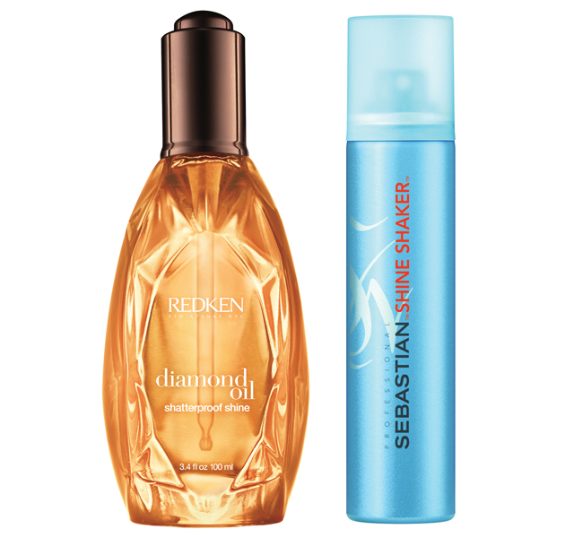 Масло Redken Diamond Oil и спрей для блеска волос Sebastian Shine Shaker