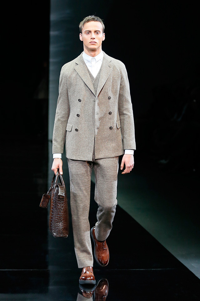 Неделя мужской моды в Милане: показ Giorgio Armani, осень-зима 2014 (фото 6)