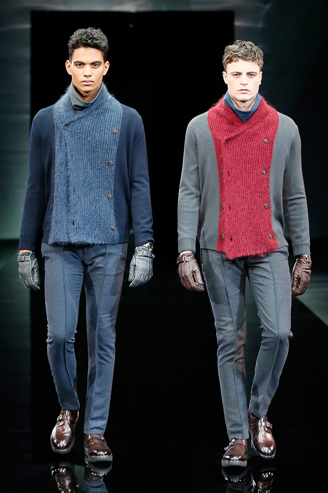 Неделя мужской моды в Милане: показ Giorgio Armani, осень-зима 2014 (фото 1)