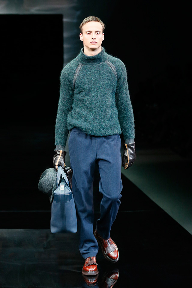 Неделя мужской моды в Милане: показ Giorgio Armani, осень-зима 2014 (фото 4)