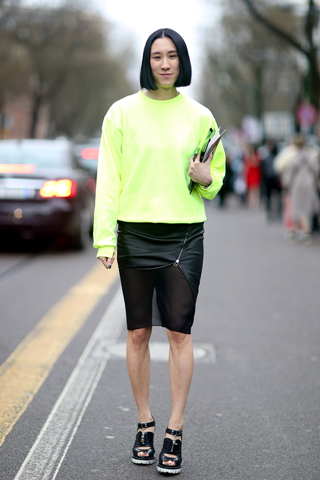 Неделя моды в Милане A/W 2014: street style. Часть II (фото 9)