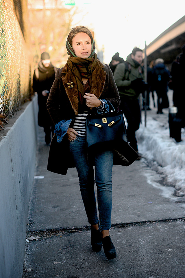 Неделя моды в Нью-Йорке AW14: street style. Часть VI (фото 2)
