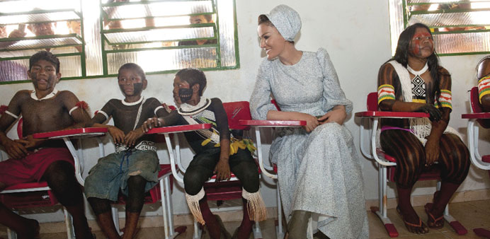 Шейха Моза в Бразилии в платье Ulyana Sergeenko (фото 4)