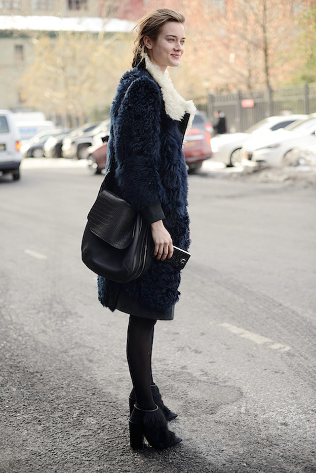 Неделя моды в Нью-Йорке AW14: street style. Часть VII (фото 16)