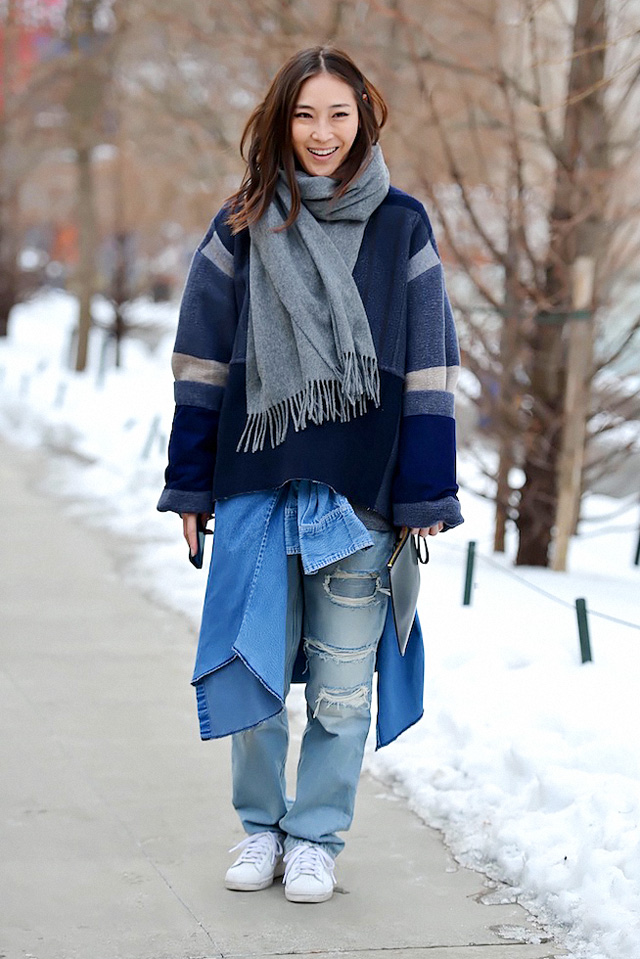 Неделя моды в Нью-Йорке AW14: street style. Часть IV (фото 17)