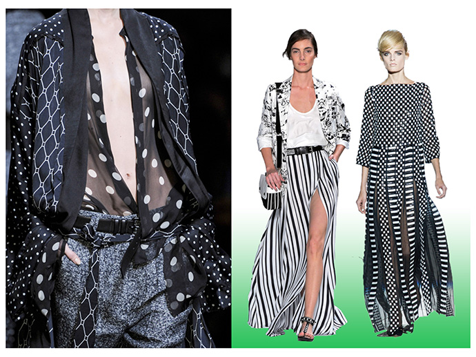 Тенденция: микс принтов (фото 1)