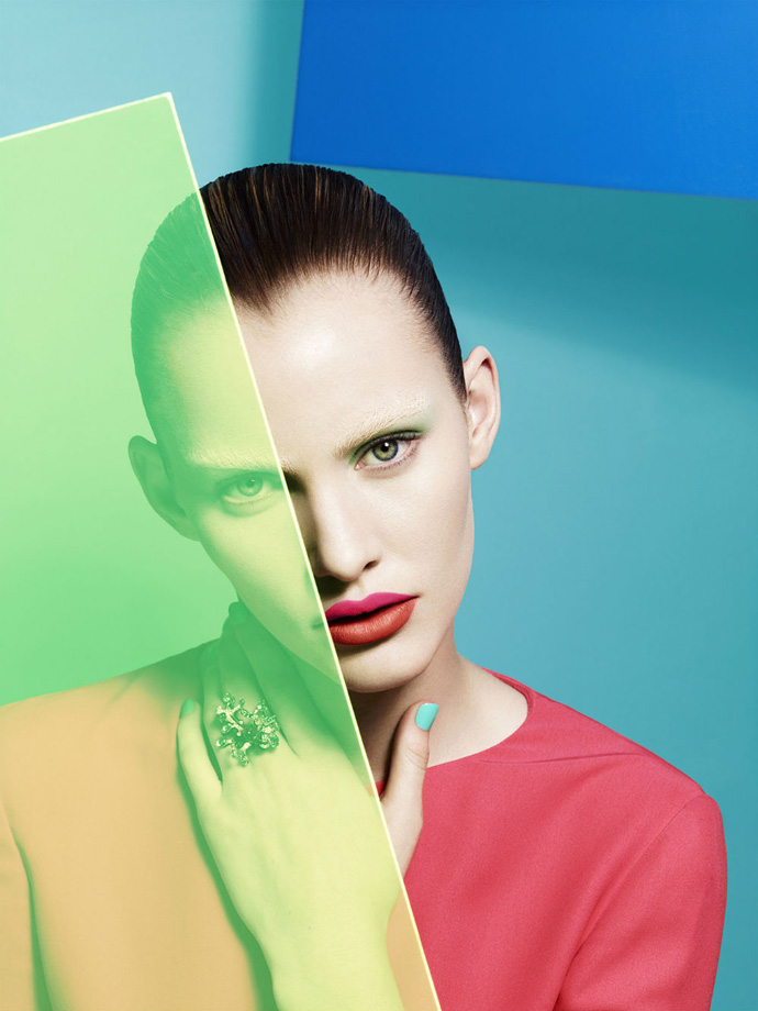 Эмили Бейкер в съемке Color Blocking (фото 2)