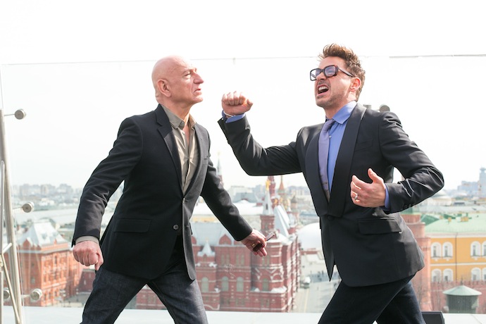 Роберт Дауни-мл. и Бен Кингсли в Москве (фото 3)