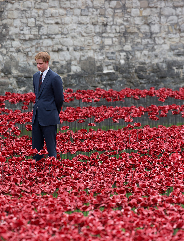 Кейт Миддлтон, принц Уильям и принц Гарри открыли мемориал в Тауэре (фото 4)