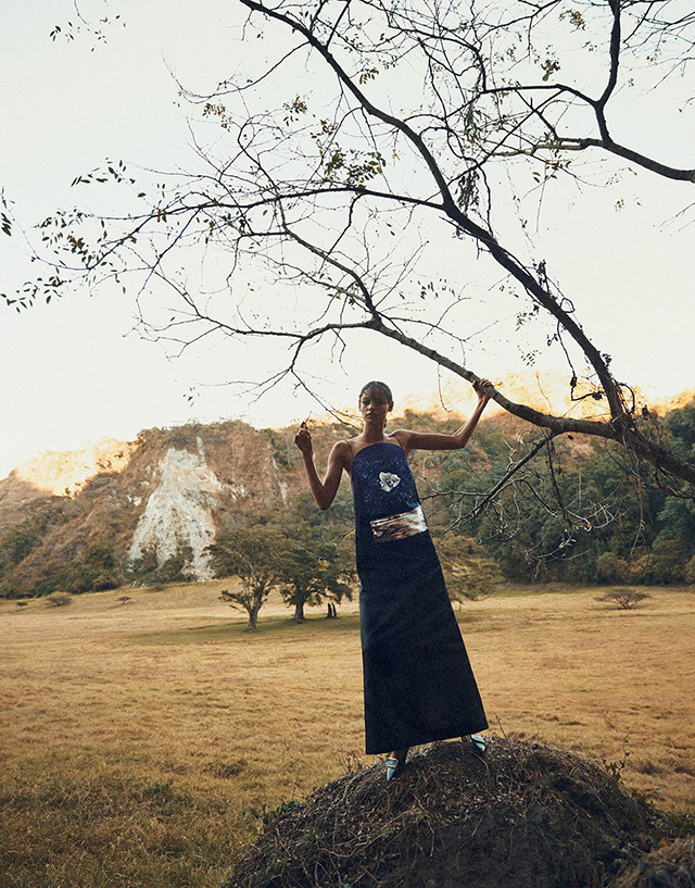 Малаика Ферт в съемке для летнего Porter (фото 8)