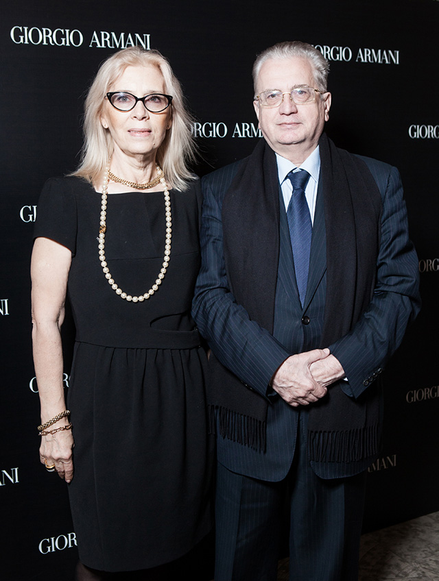 Ирина и Михаил Пиотровские Открытие бутика Giorgio Armani в Санкт-Петербурге (фото 12)