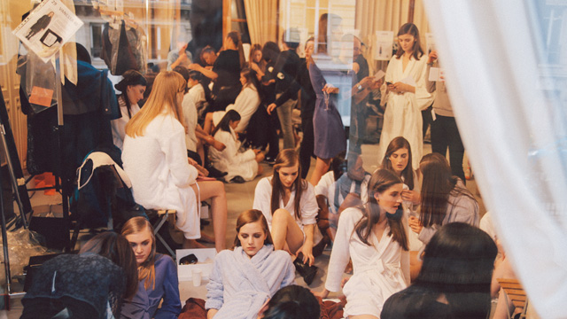 Hermès, осень-зима 2014: backstage (фото 6)