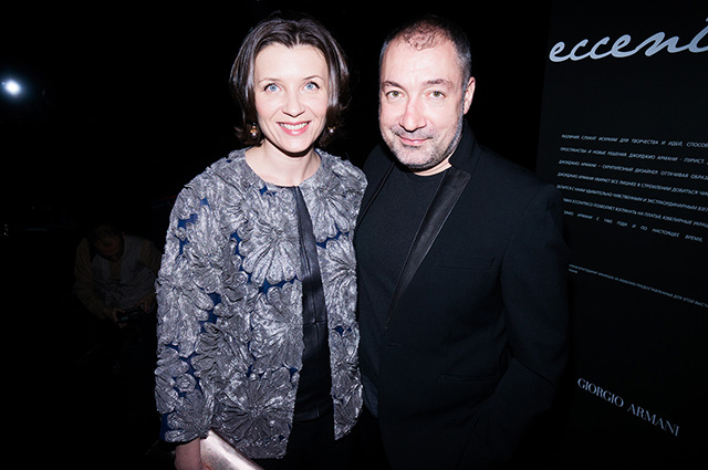 Анита Гиговская и Вадим Ясногородский Открытие бутика Giorgio Armani в Санкт-Петербурге (фото 4)