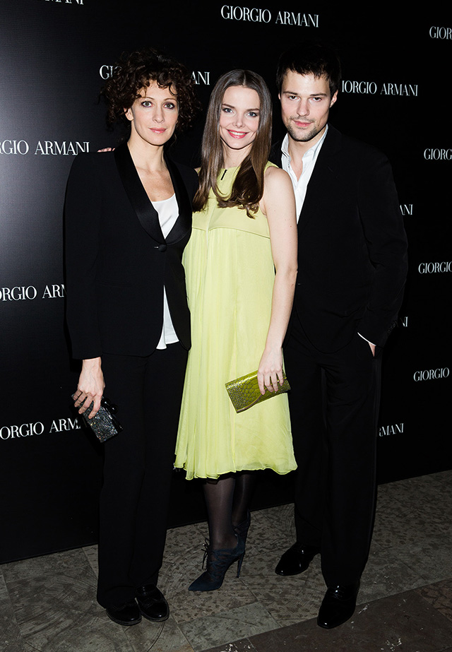 Ксения Раппопорт, Елизавета Боярская и Данила Козловский Открытие бутика Giorgio Armani в Санкт-Петербурге (фото 2)