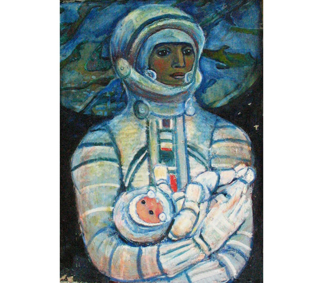 "Космическая мать", Галина Конопацкая, 1970 Мария Байбакова об искусстве Кавказа и Центральной Азии на ярмарке Art Dubai (фото 7)