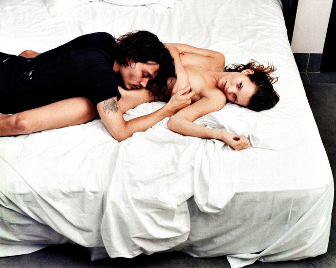 Johnny Depp and Kate Moss
