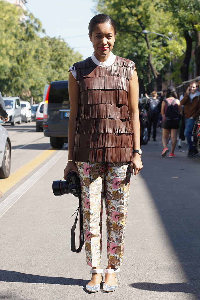 Неделя моды в Милане SS14: streetstyle (фото 6)