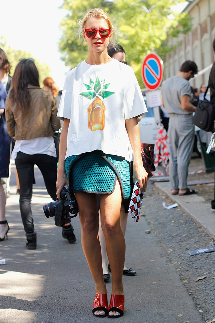 Неделя моды в Милане SS14: streetstyle (фото 8)