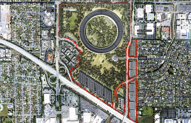 Кампус Apple в объективе летающего дрона (фото 2)