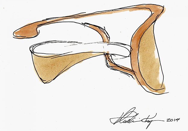 Эскиз дивана колл. Annecy, Vladimir Kagan, 2014 В Нью-Йорке покажут последние работы Владимира Кагана (фото 2)