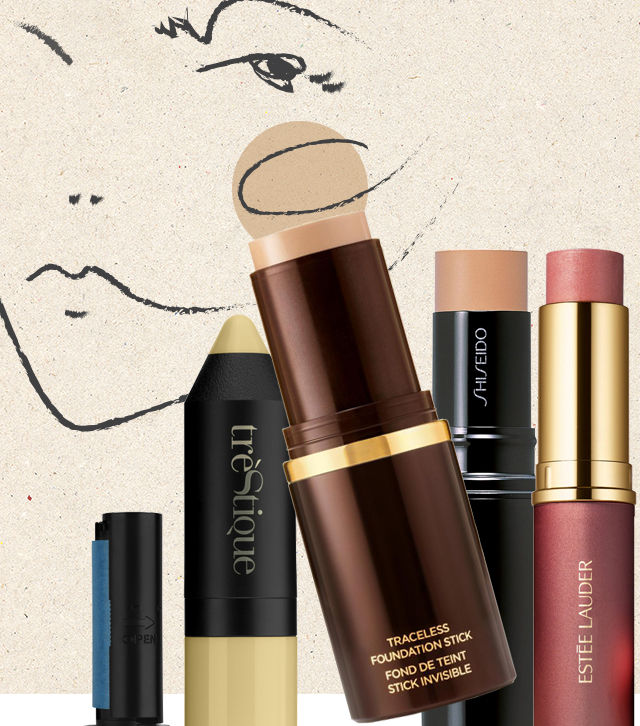 Blotting Sheets Cartridge от TrèStique, Traceless Foundation Stick от Tom Ford, Stick Foundation от Shiseido, Pure Color All-Over Illuminator от Estée Lauder Уроки рисования: как карандаши всех мастей завоевали бьюти-мир (фото 1)