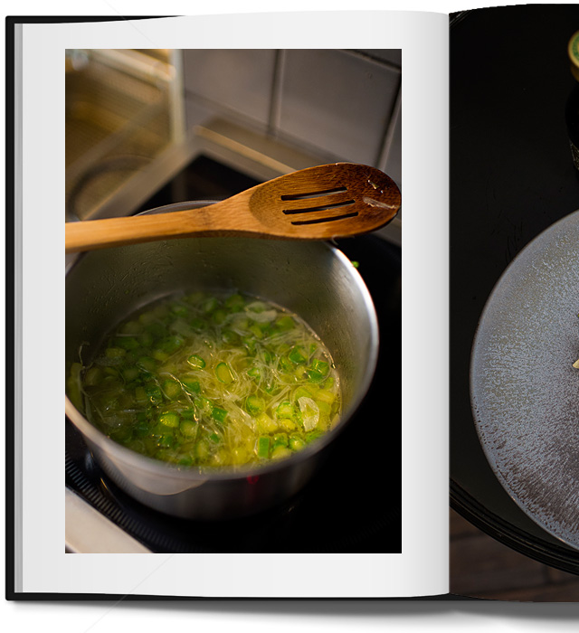 Блюдо недели: тунец со спаржей и кремом из бурраты (фото 3)