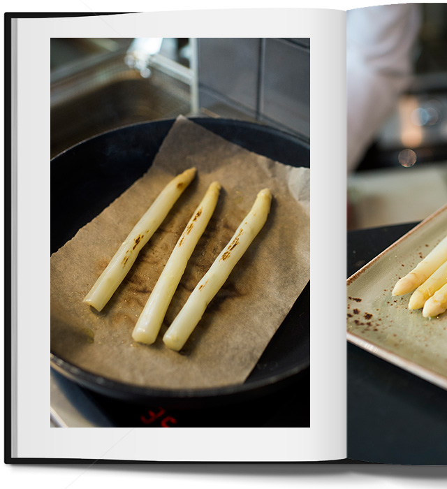 Блюдо недели: тунец со спаржей и кремом из бурраты (фото 4)