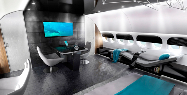 "Самолет будущего" с кинотеатром и душем на борту (фото 1)