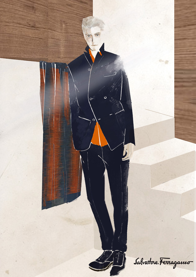 Скетчи  Salvatore Ferragamo