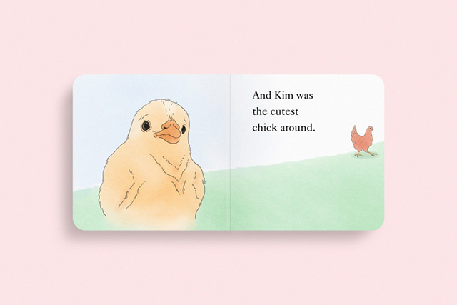 Ким была самой милой цыпой в округе История Канье и Ким легла в основу детской книги (фото 2)