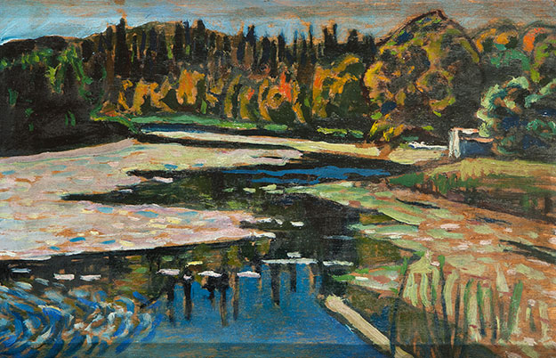 В.В.Кандинский «Река осенью», между 1901 и 1903 годами Русский авангард в Петербурге: главные выставки сезона (фото 1)