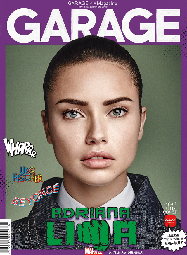 Модели в образах героев Marvel для Garage Magazine (фото 1)