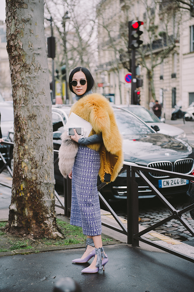 Неделя моды в Париже, осень-зима 2016: street style. Часть 9 (фото 5)