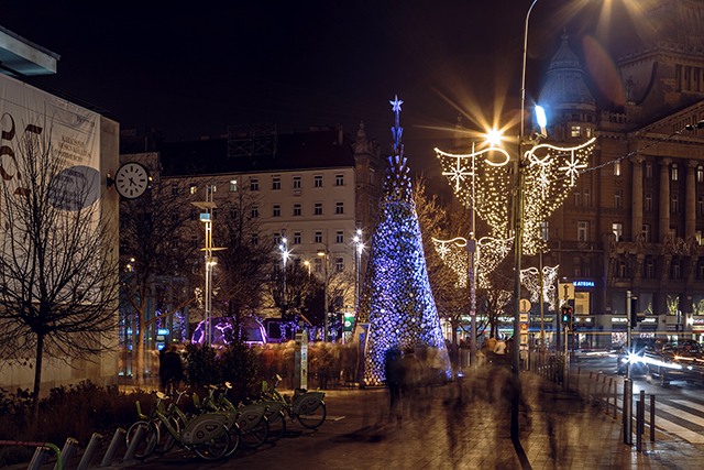В Будапеште установили новогоднюю елку из поленьев (фото 4)