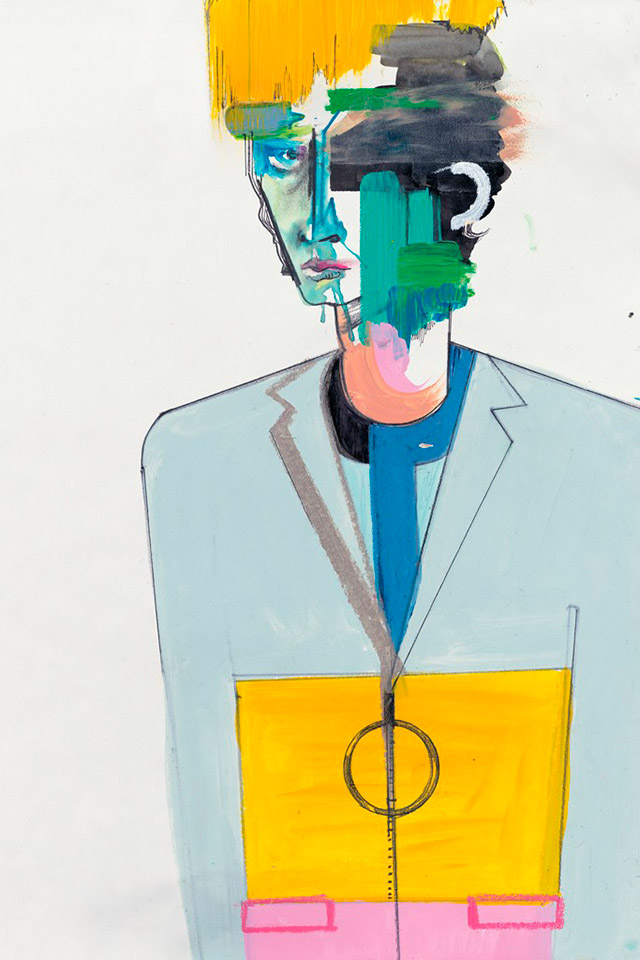 Джули Верховен, Jil Sander, весна-лето 2009, для Ponystep Новая книга: мужская мода в картинках от лучших иллюстраторов (фото 4)