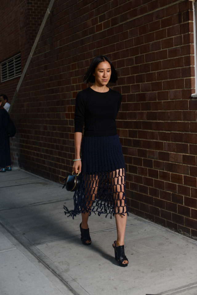 Неделя моды в Нью-Йорке весна-лето 2016: street style. Часть 1 (фото 14)