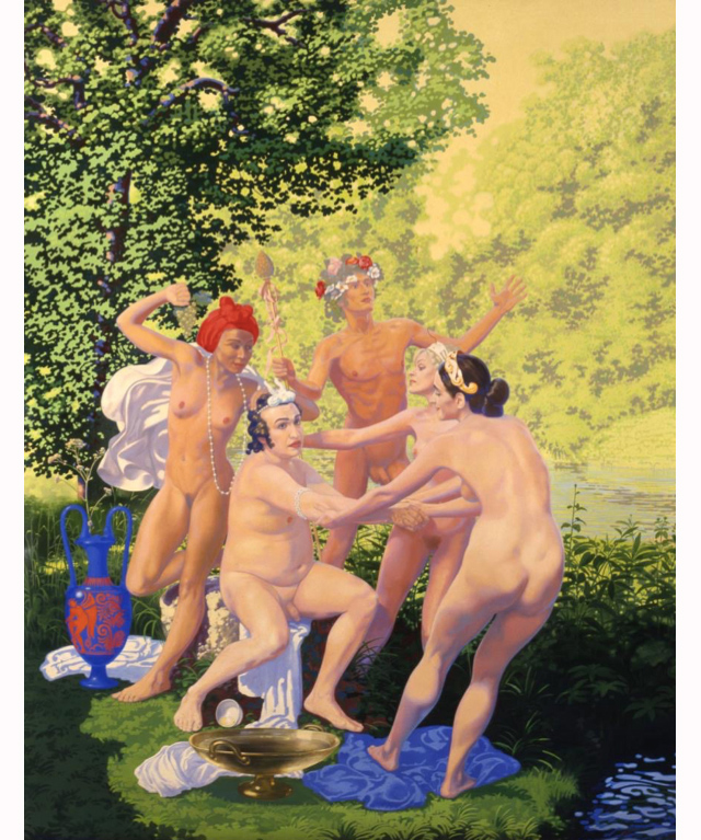 Ольга Тобрелутс. «Купание Сатира» Выставка художников "Новой академии" в Будапеште (фото 4)