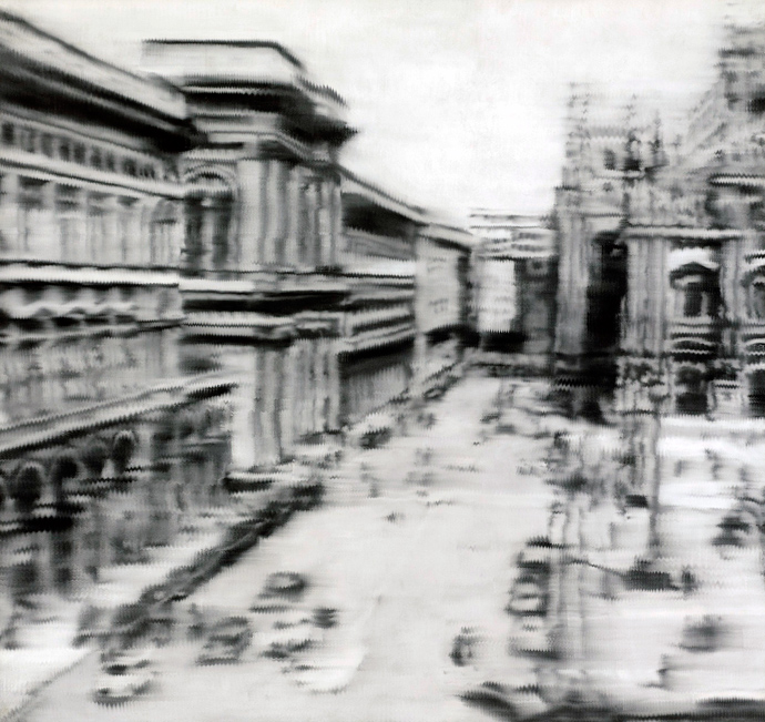 Герхард Рихтер. "Площадь перед Миланским собором", 1968