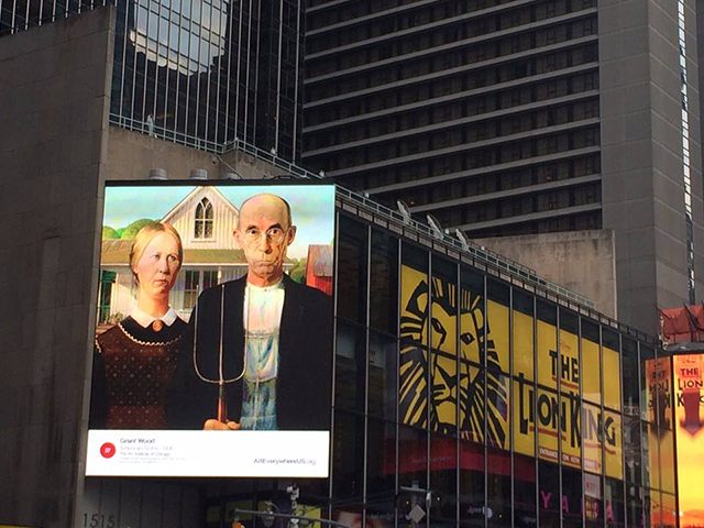 Американские билборды украсили знаменитыми картинами (фото 4)