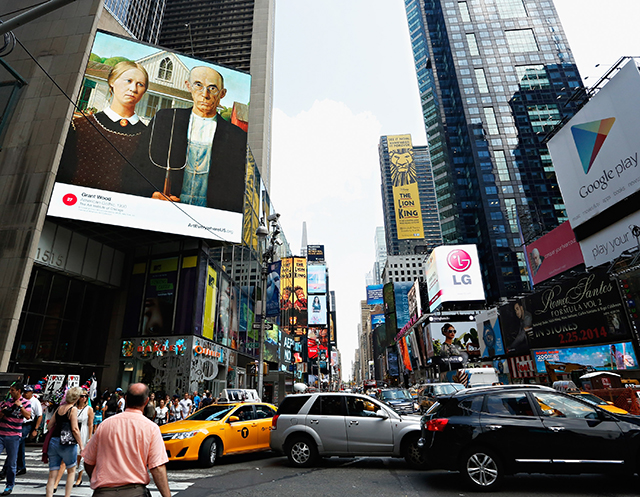 Американские билборды украсили знаменитыми картинами (фото 1)