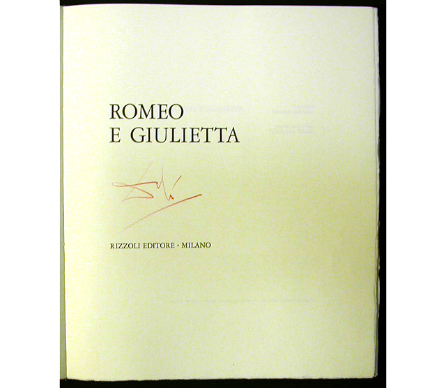 Объект желания: книга "Ромео и Джульетта" с редкими рисунками Дали (фото 1)