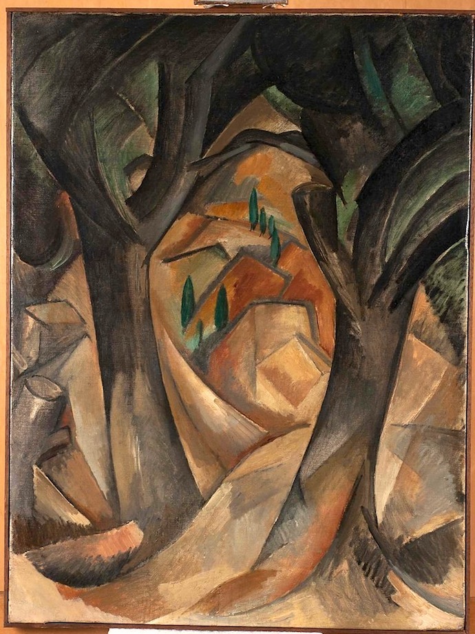 Жорж Брак. "Деревья в Эстаке", 1908