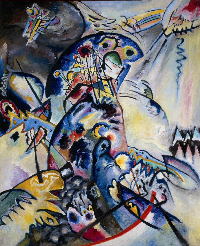 Василий Кандинский. "Синий гребень", 1917 Василий Кандинский. "Синий гребень", 1917