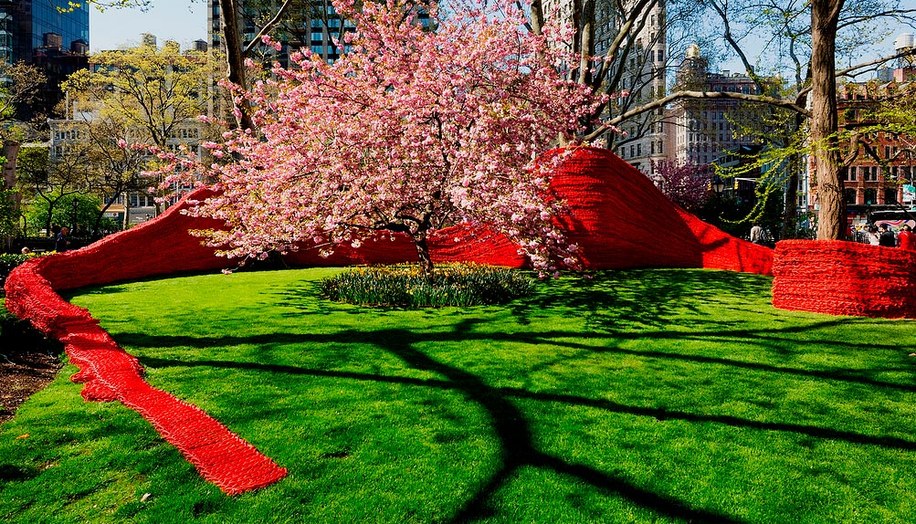 426 км веревки в парке Нью-Йорка (фото 2)