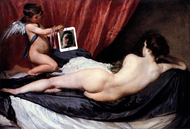 "Her Mirror" по мотивам картины Диего Веласкеса "Венера с зеркалом"