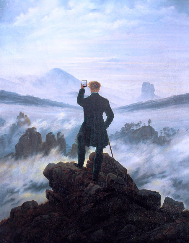 "When You See The Amazing Sight" по мотивам картины "Странник над морем тумана" (1818) Каспара Давида Фридриха